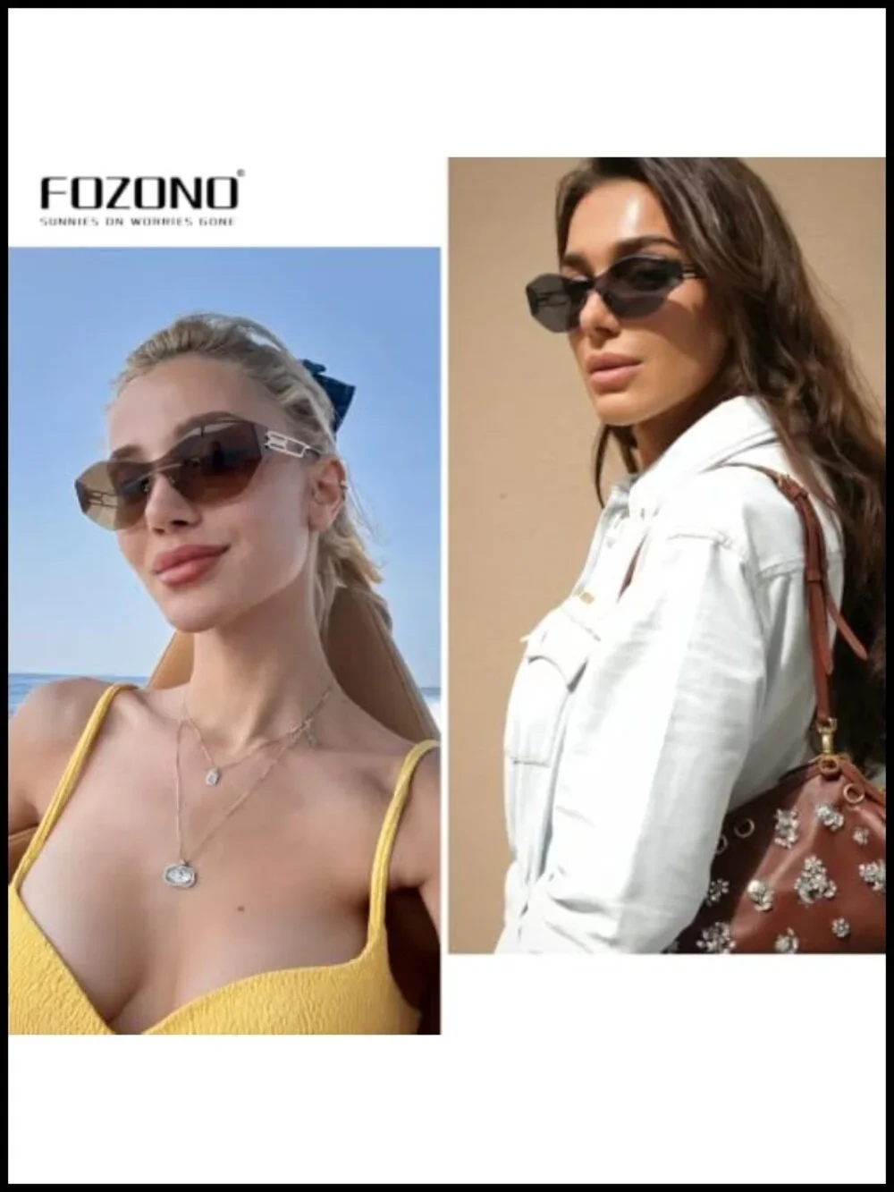 Y2K Rimless Shield Sunglasses Womens Wrap Around Futuristic Cyberpunk Streetwear